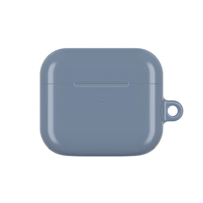 Matte Slate Blue AirPod Case – Protective Silicone Charging Case with Keyring Loop