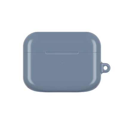 Matte Slate Blue AirPod Case – Protective Silicone Charging Case with Keyring Loop