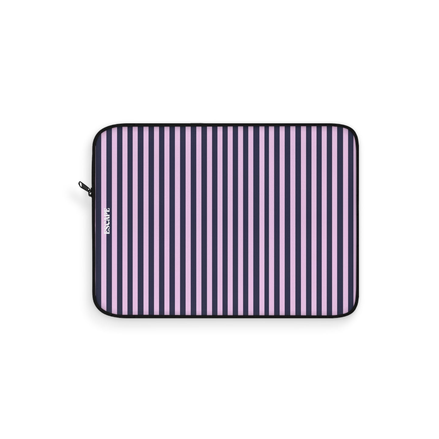 Purple Stripe Laptop Sleeve — Pink & Lavender Vertical Striped Protective Case