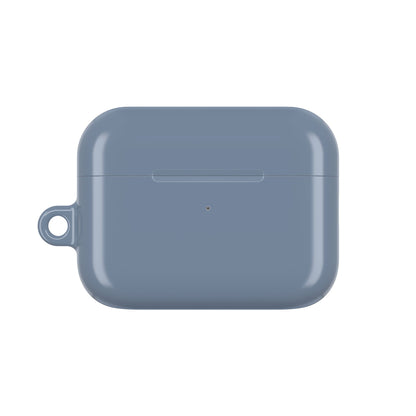 Matte Slate Blue AirPod Case – Protective Silicone Charging Case with Keyring Loop