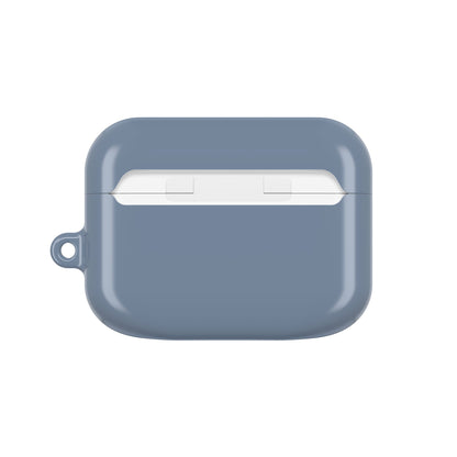 Matte Slate Blue AirPod Case – Protective Silicone Charging Case with Keyring Loop